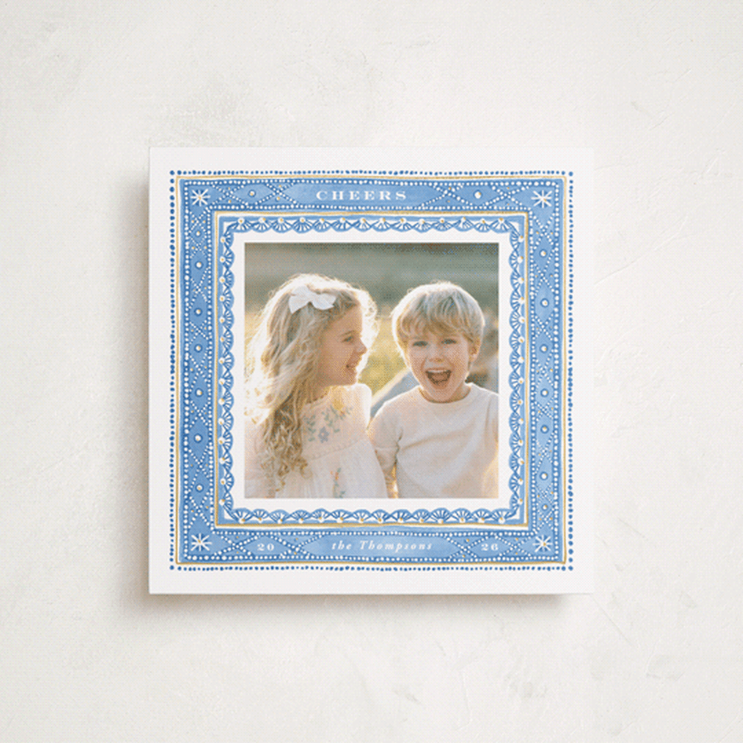 "dots and snowflakes" - Holiday Cards in Frost by Anastasia Makarova - Front