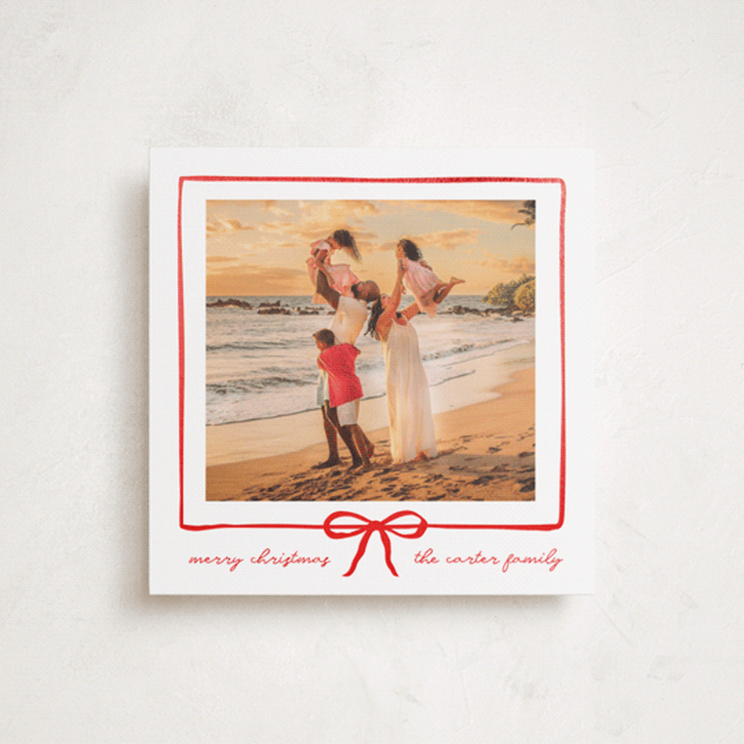 "lil bow" - Holiday Cards in Rouge by Jennifer Lew - Front