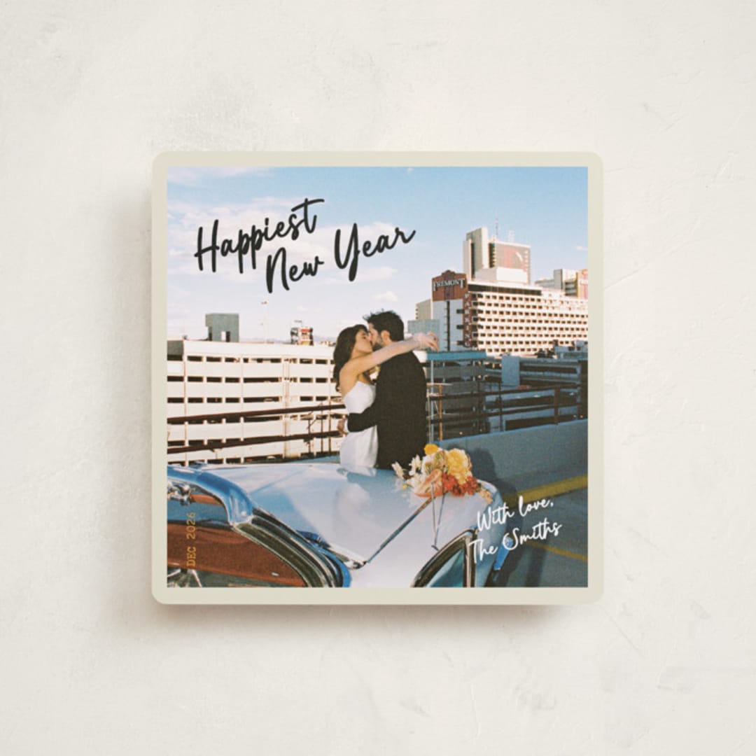 "Old is Cool Christmas" - Holiday Cards in Ink by Helena Vitto - Front