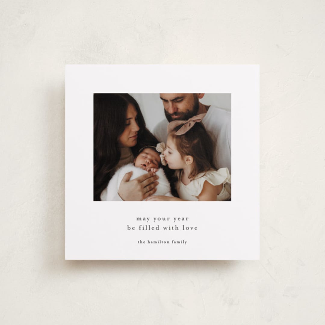 "Brandy Butter" - Holiday Cards in Coal by Blustery August - Front