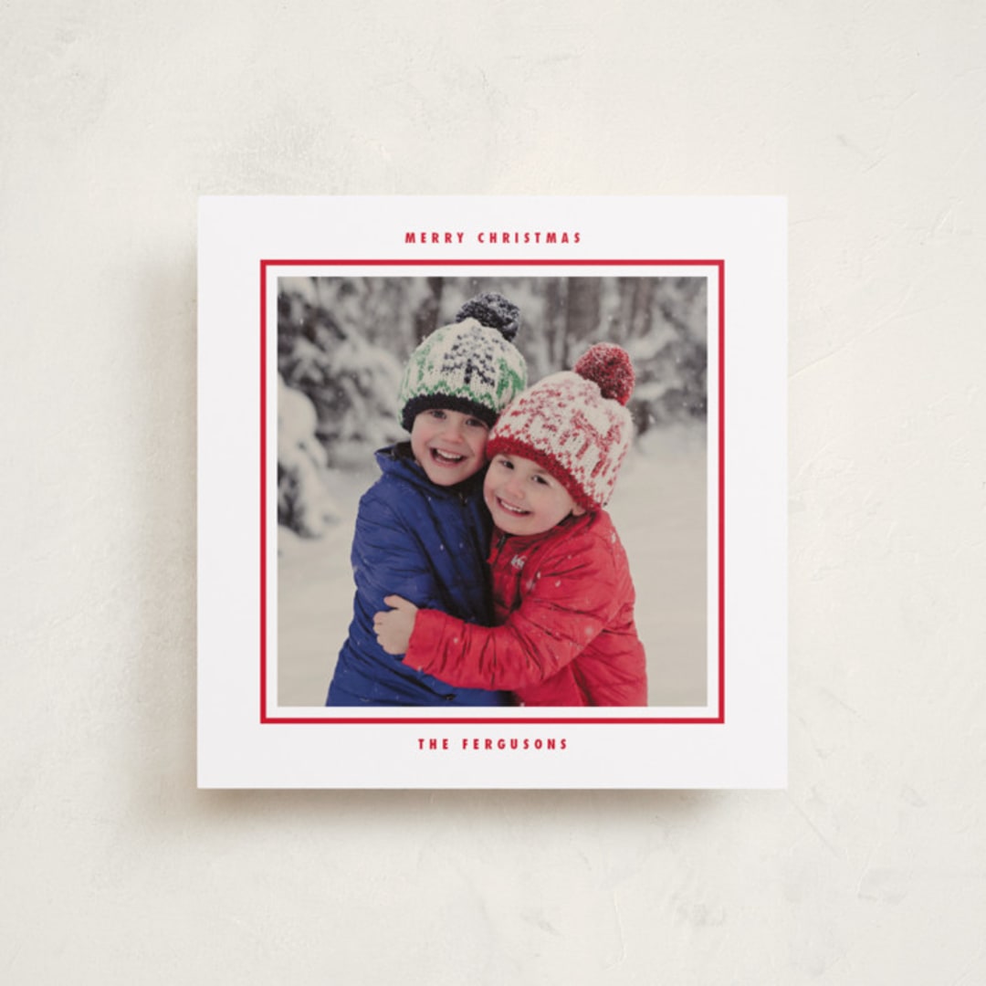 "Chunky" - Holiday Cards in Candy Cane by Tamara Hilje - Front