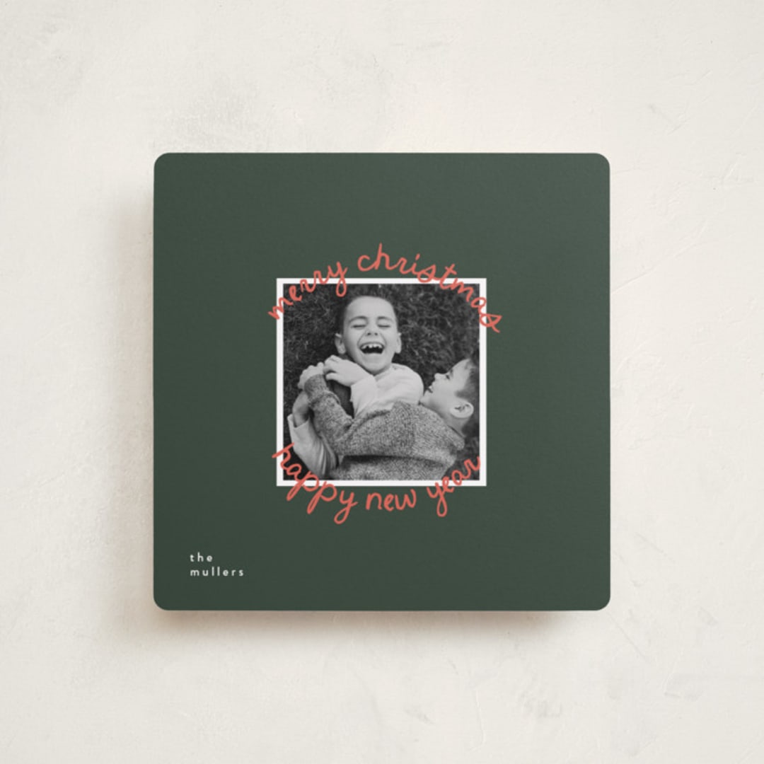 "Circale" - Holiday Cards in Pine Needle by Christie Garcia - Front