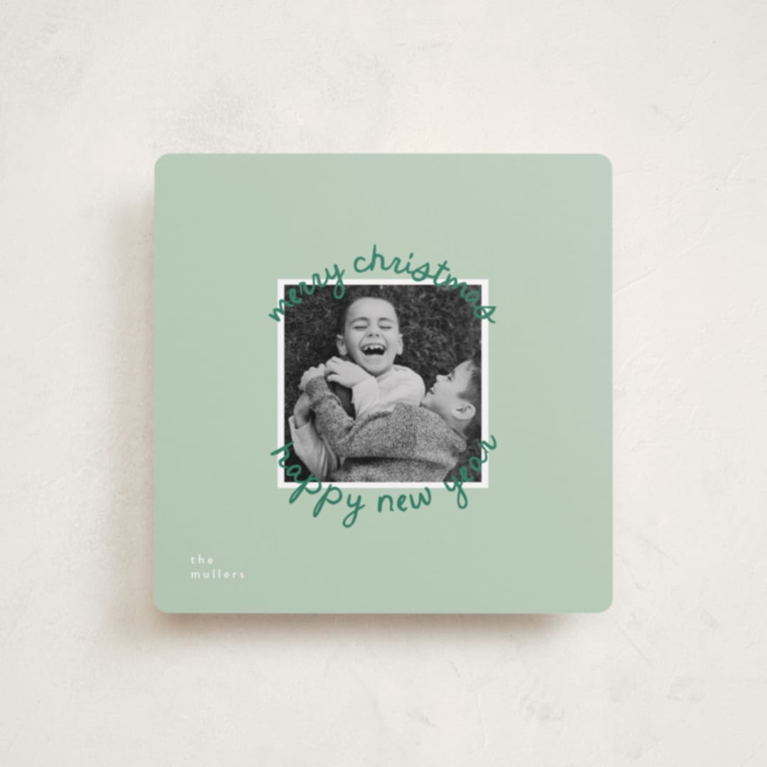 "Circale" - Holiday Cards in Mistletoe by Christie Garcia - Front