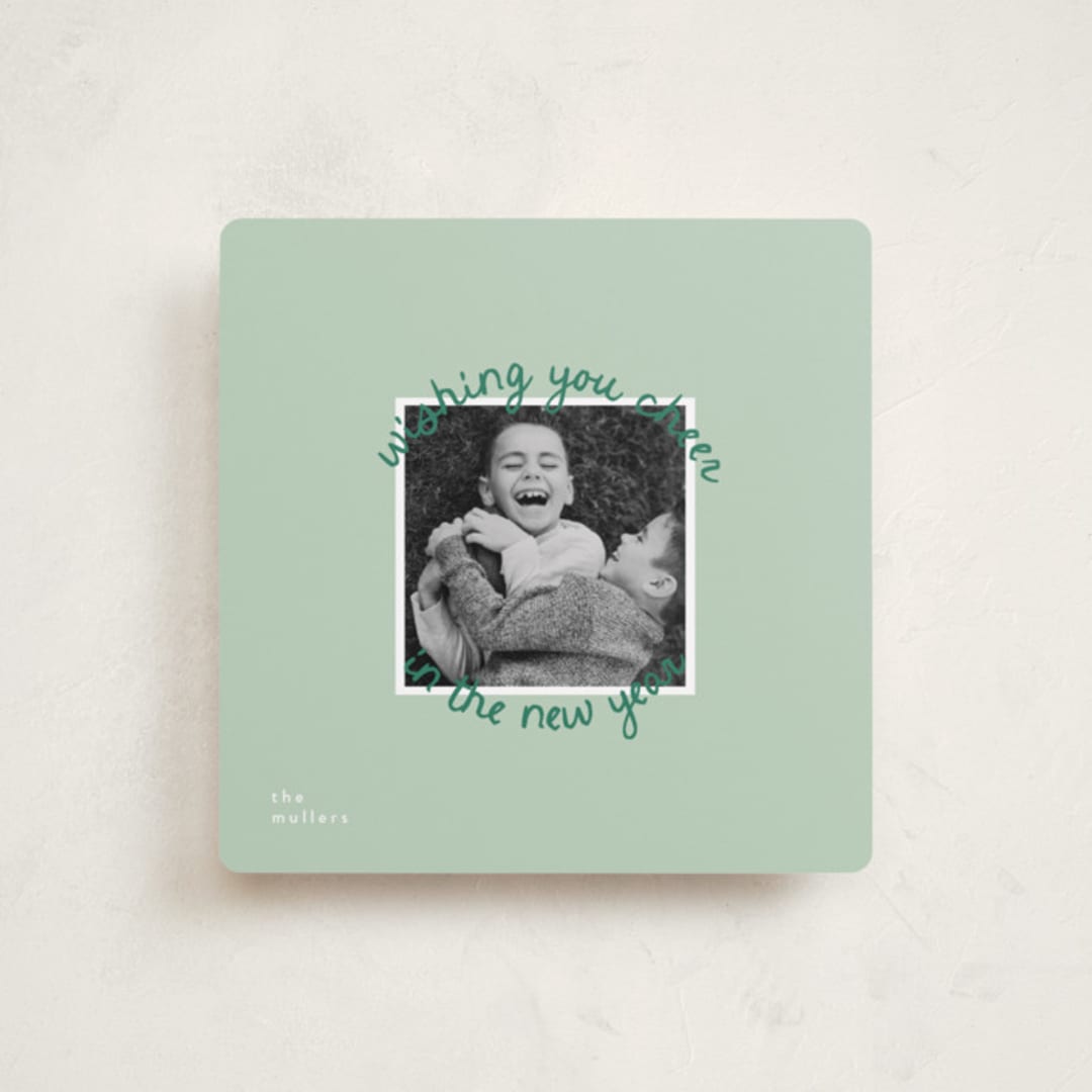 "Circale" - Holiday Cards in Mistletoe by Christie Garcia - Front