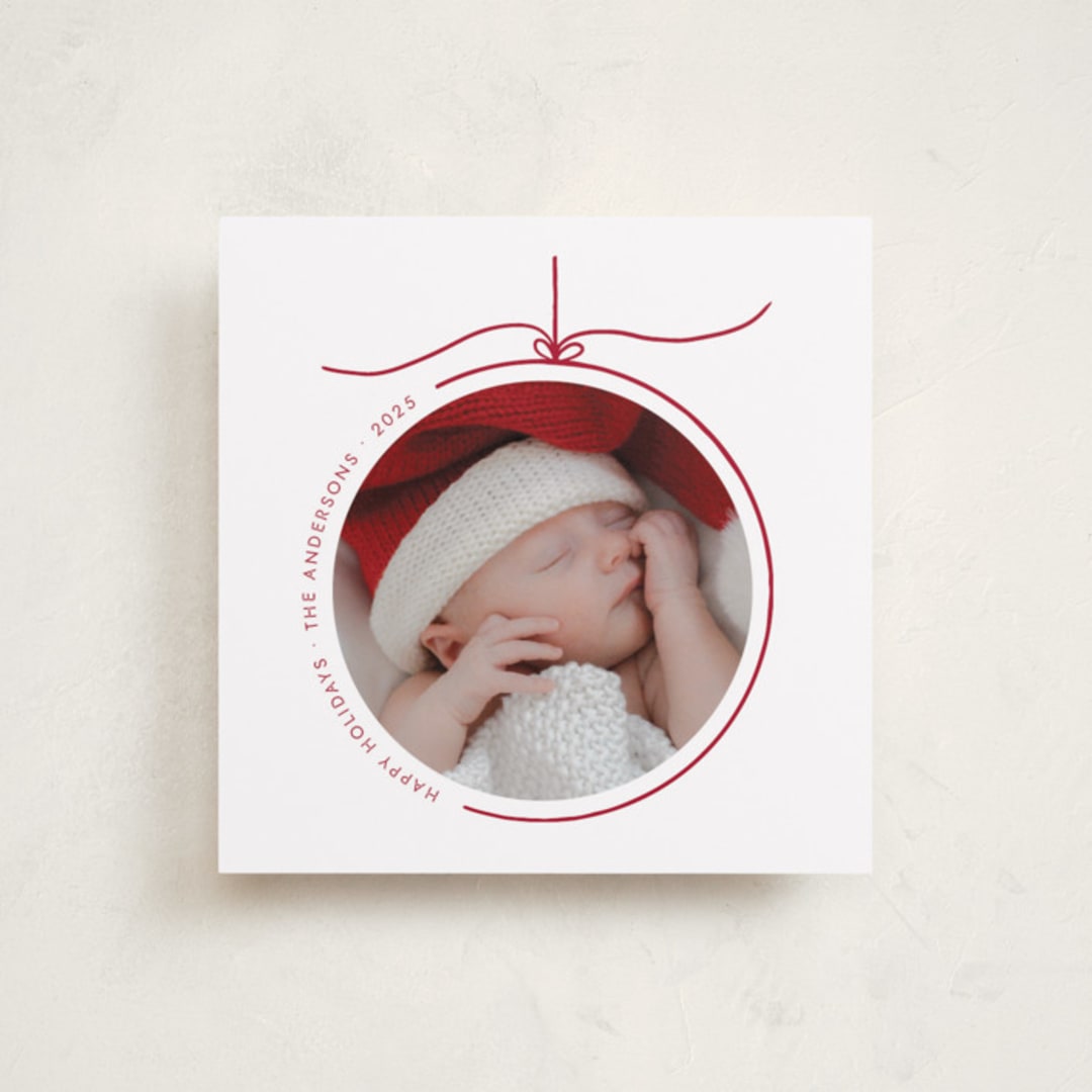 "Crystal" - Holiday Cards in Snowfall by Jelena Vuletic - Front
