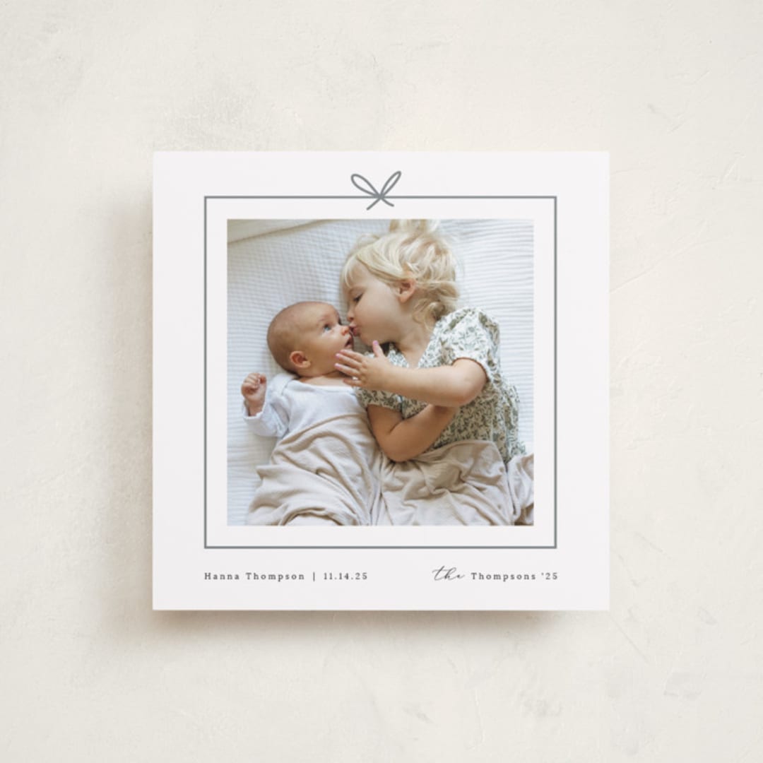 "Christmas Present" - Holiday Cards in Ash by Ghazal Ali - Front