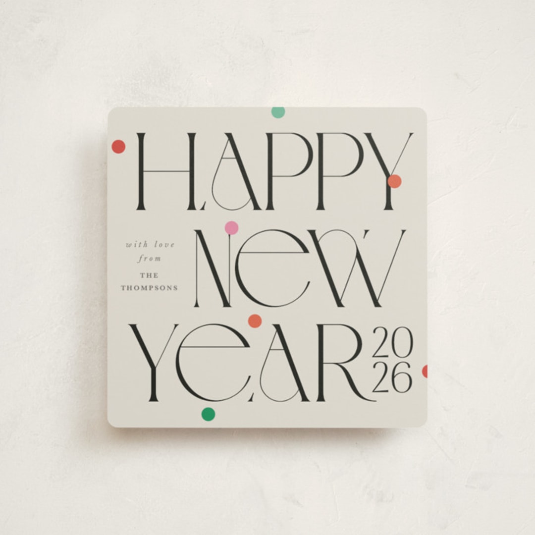 "holiday square" - Holiday Cards in Tinsel by Lori Wemple - Front