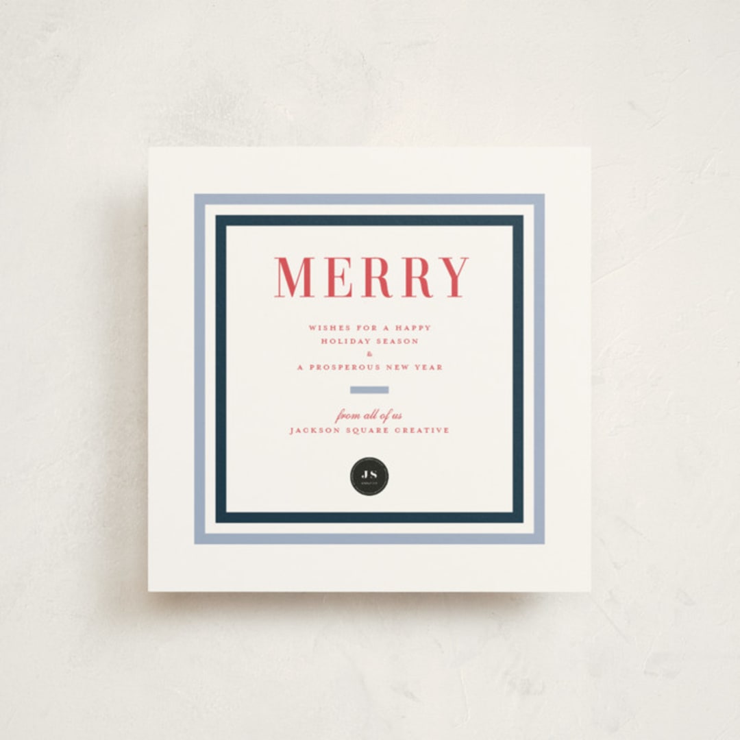 "Festive" - Holiday Cards in Frost by Alston Foster - Front