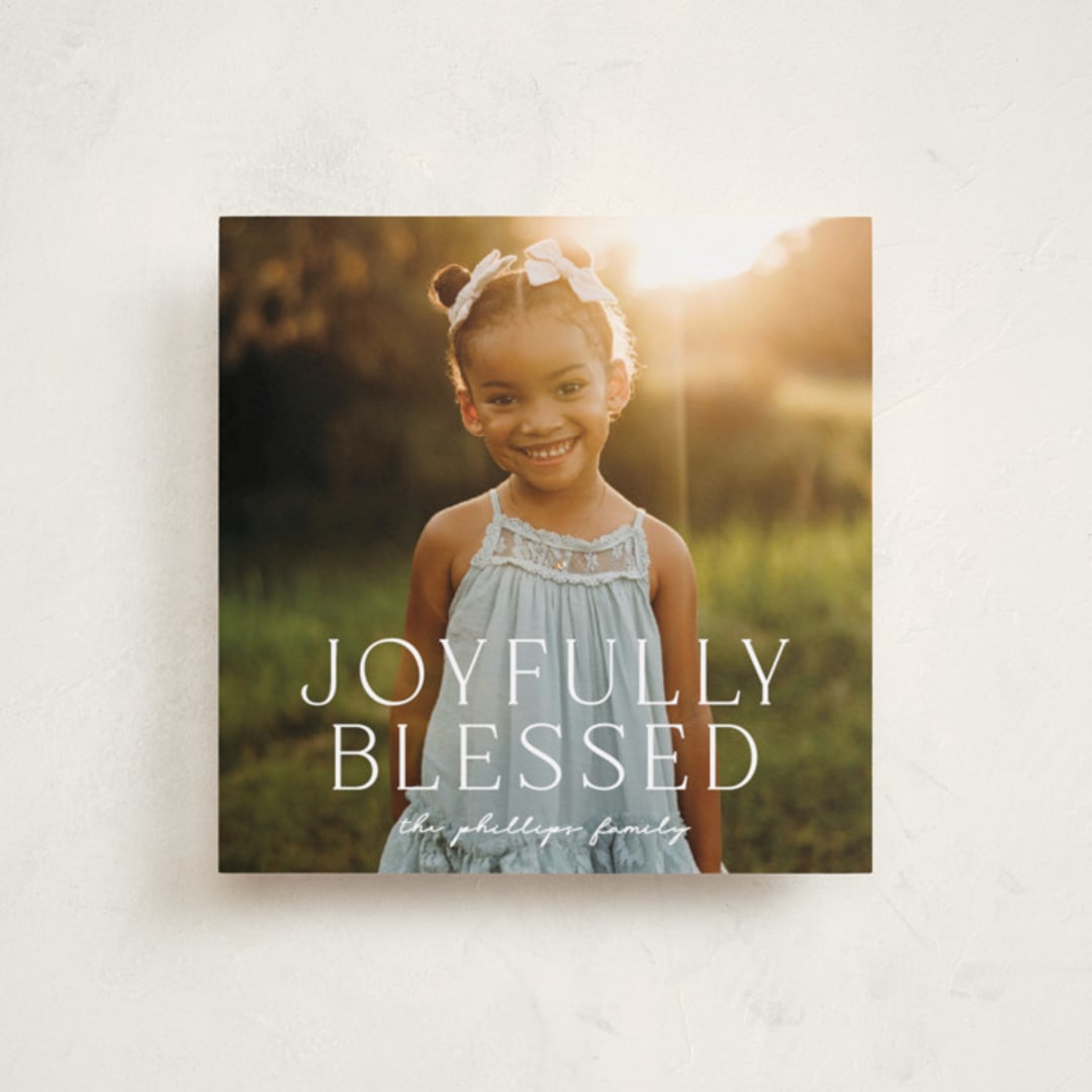 "joyfully" - Holiday Cards in Snow by Kate Ross - Front