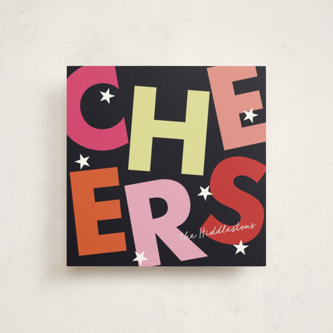 "Disco" - Holiday Cards in Bubblegum by Morgan Kendall - Front