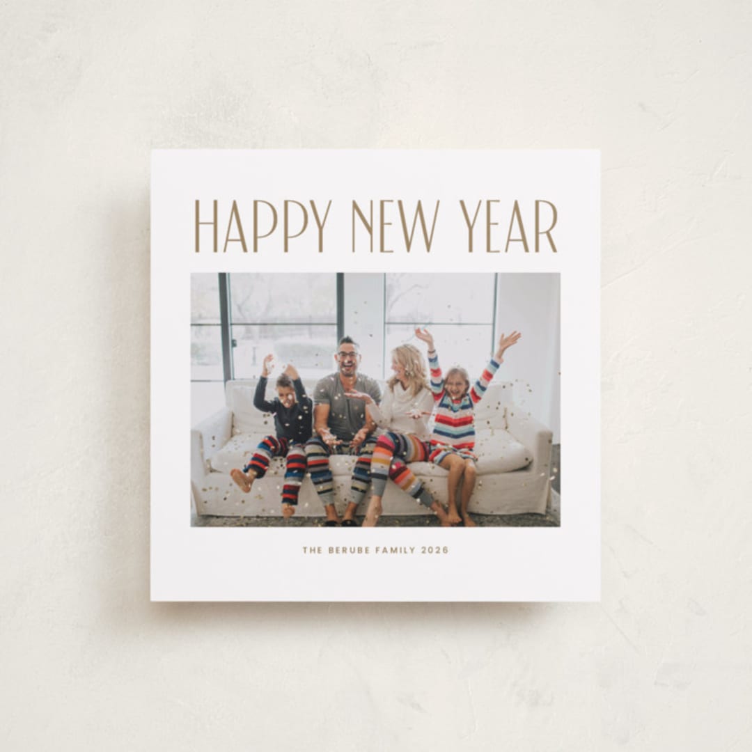 "simple" - Holiday Cards in Snow by Angela Garrick - Front