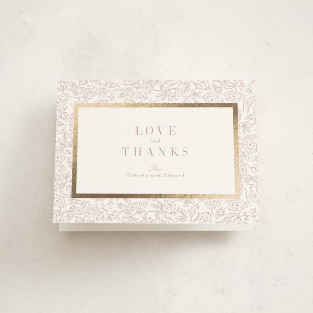 "Lavender fields" - Baby Shower Thank You Cards in Peony by Tamara Hilje - Front