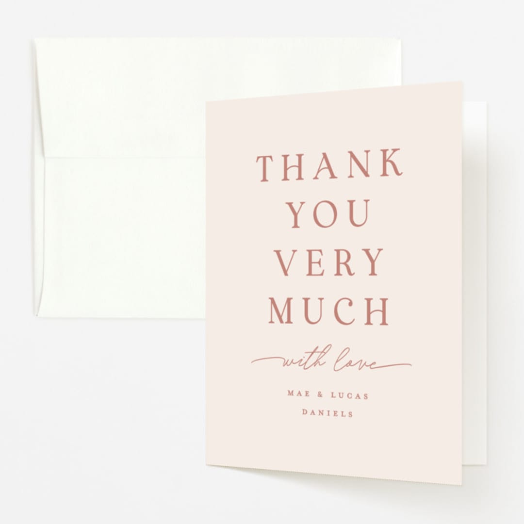 "In honor of" - Baby Shower Thank You Cards in Antique by Pixel and Hank - Front