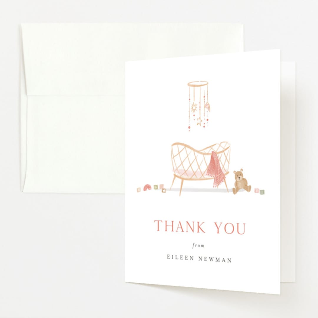 "Little Nursery" - Baby Shower Thank You Cards in Cupcake by Rebecca Durflinger - Front