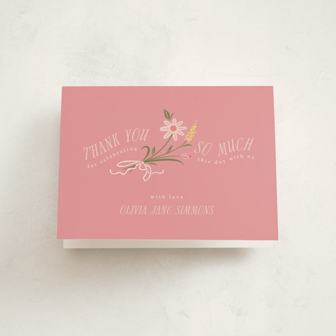 "little bud" - Baby Shower Thank You Cards in Garden by letterfix - Front