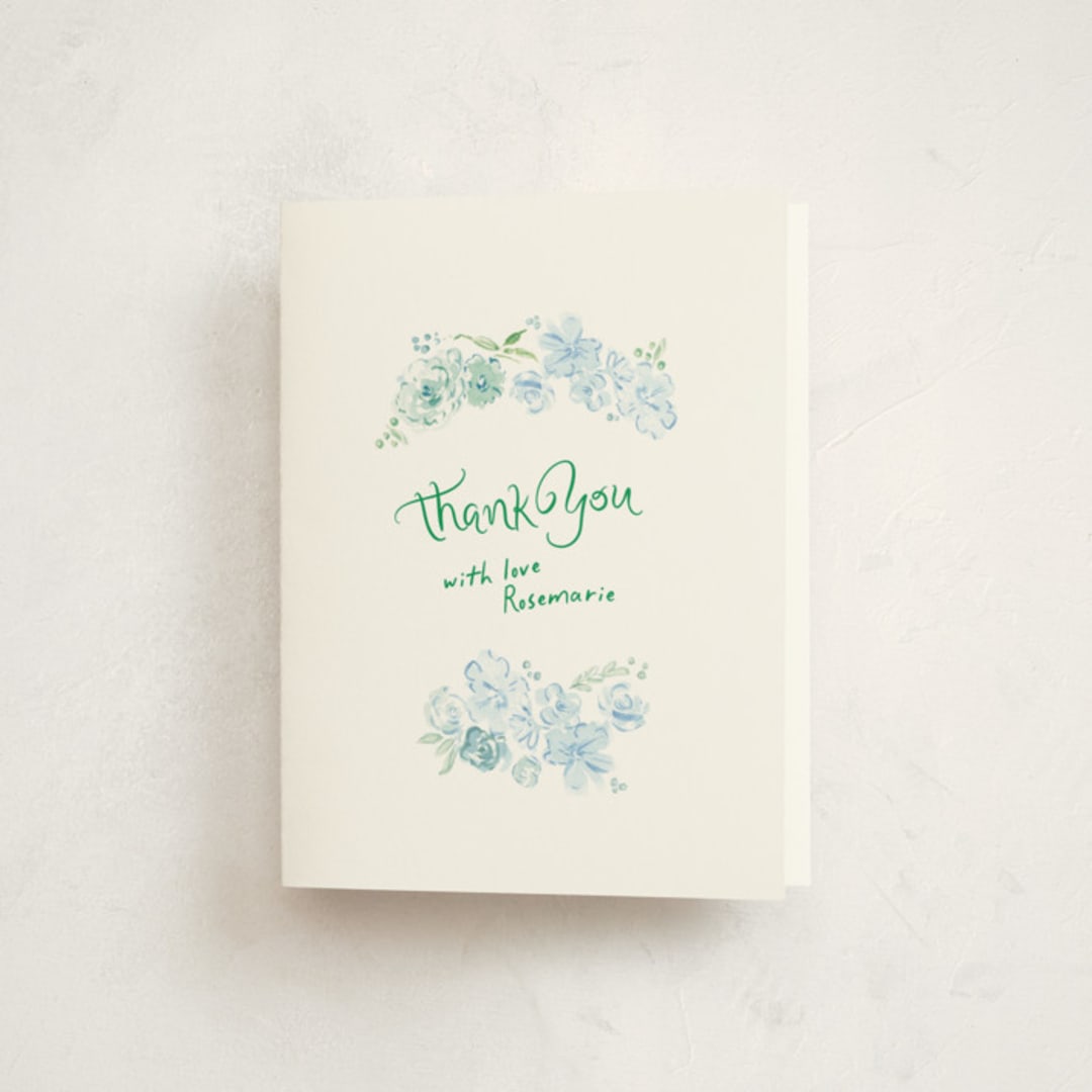 "paris with love" - Baby Shower Thank You Cards in Breezy Skies by Phrosné Barwood - Front