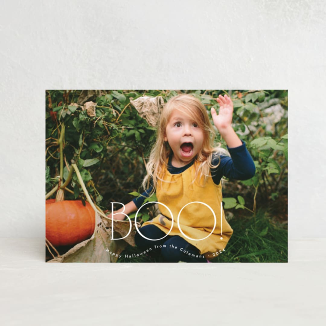 "Big Boo" - Halloween Cards in Ghost by letterfix - Front