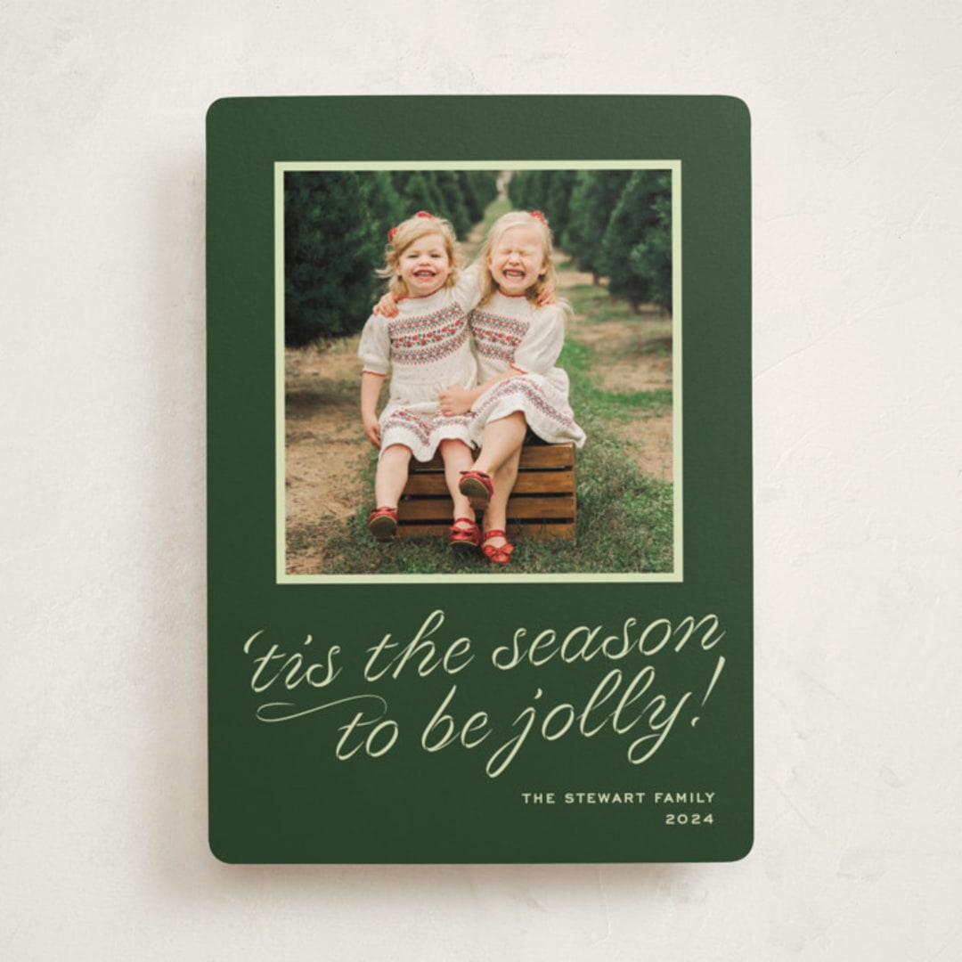 "cotillion" - Holiday Cards in Evergreen by Megan Davis - Front