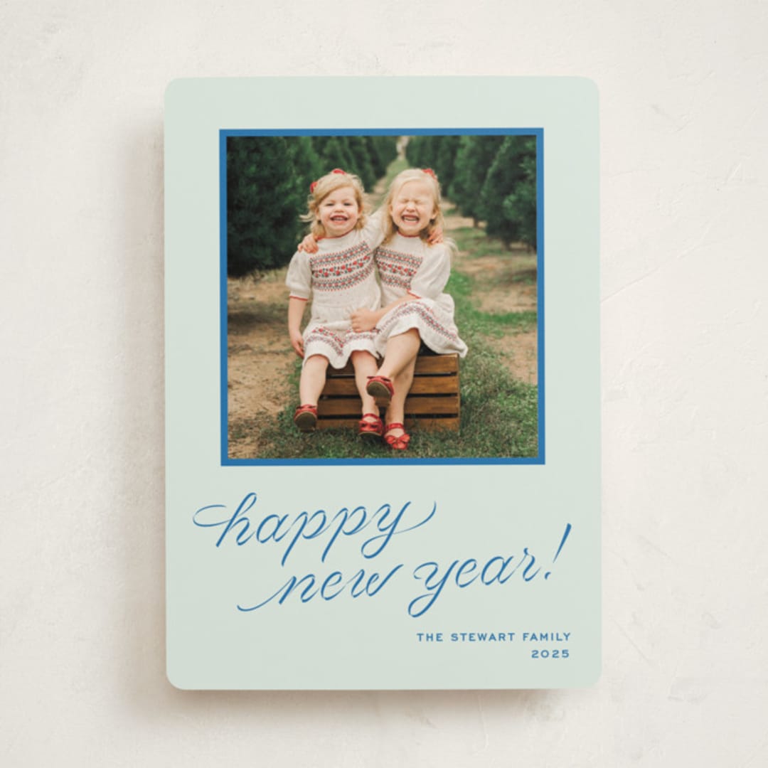 "cotillion" - Holiday Cards in Mint by Megan Davis - Front