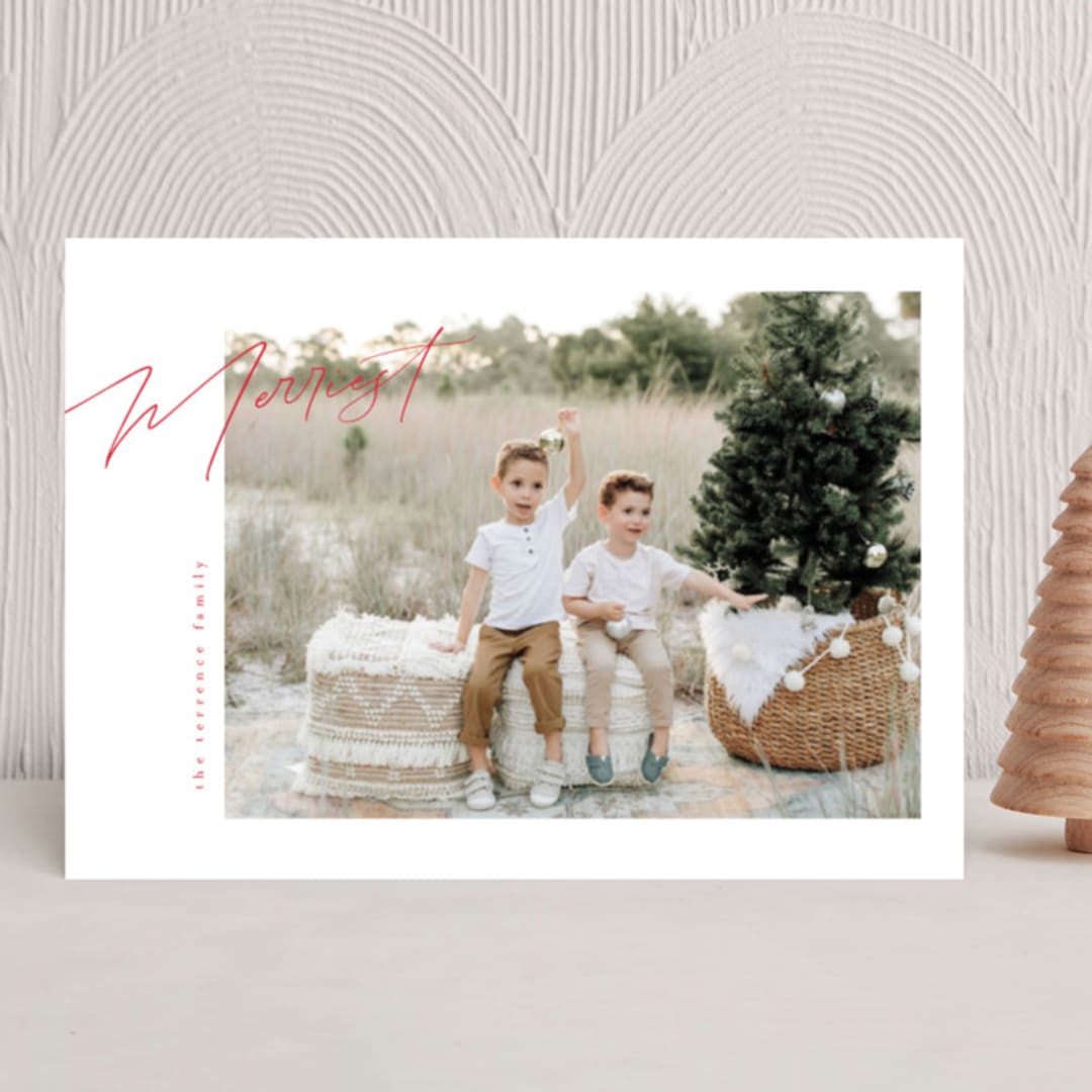 "chaconne" - Holiday Cards in Pomegranate by chocomocacino - Front
