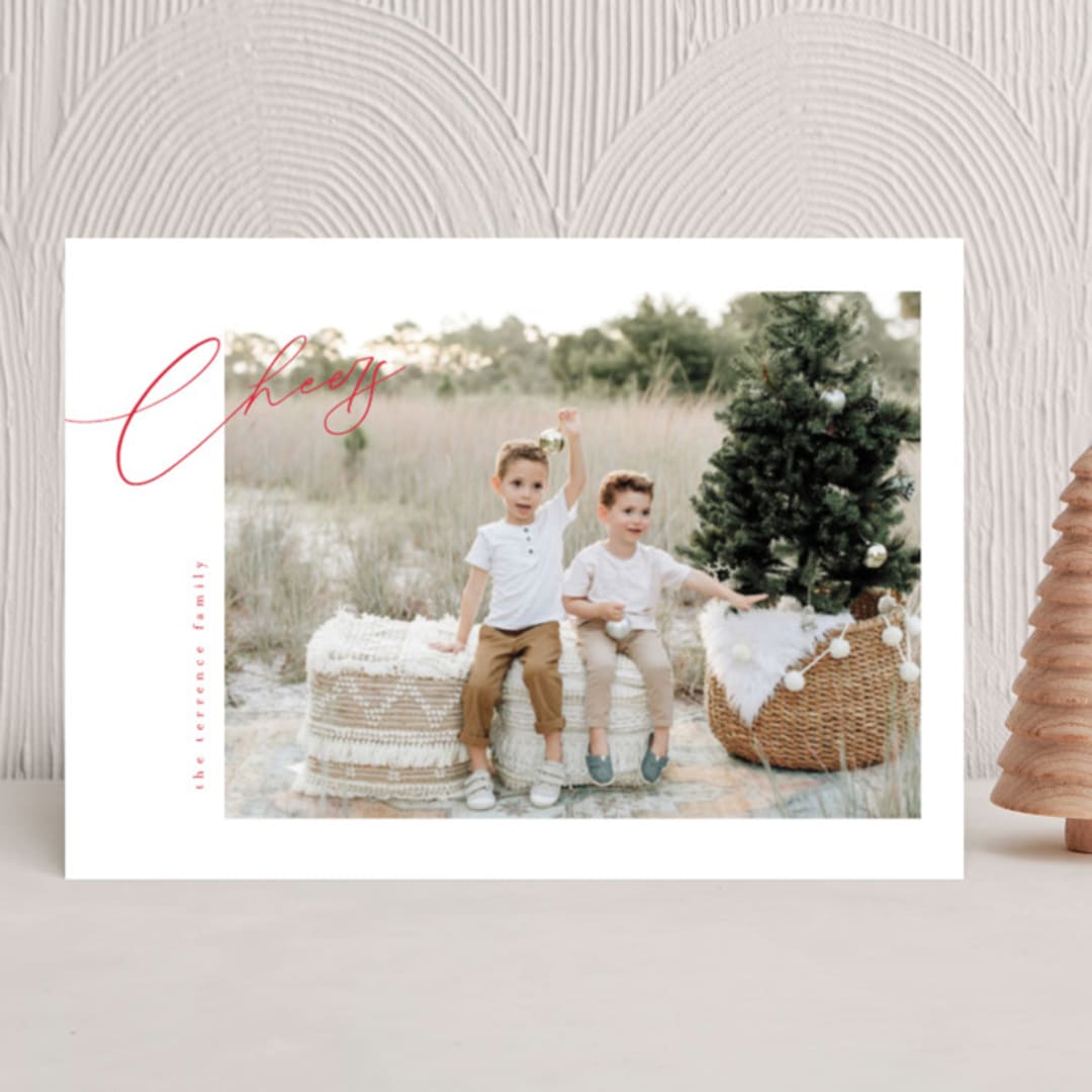 "chaconne" - Holiday Cards in Pomegranate by chocomocacino - Front