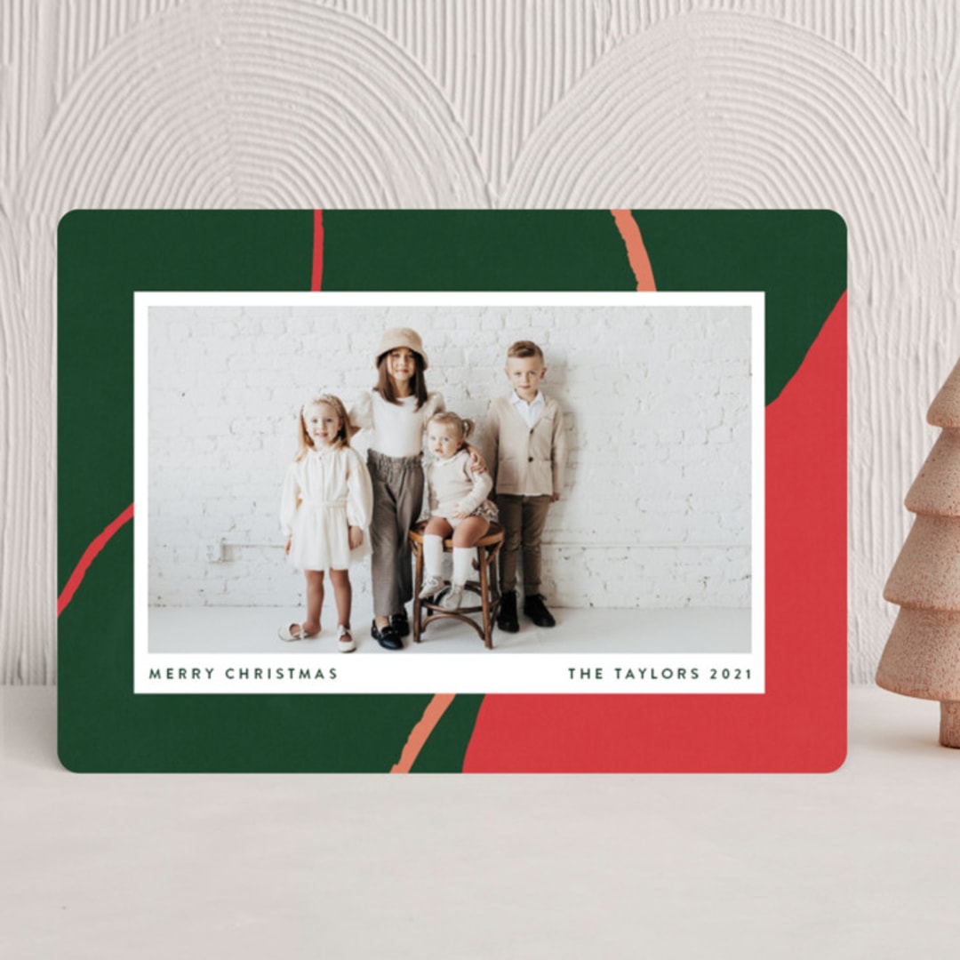 "chasm" - Holiday Cards in Evergreen by Robin Ott - Front
