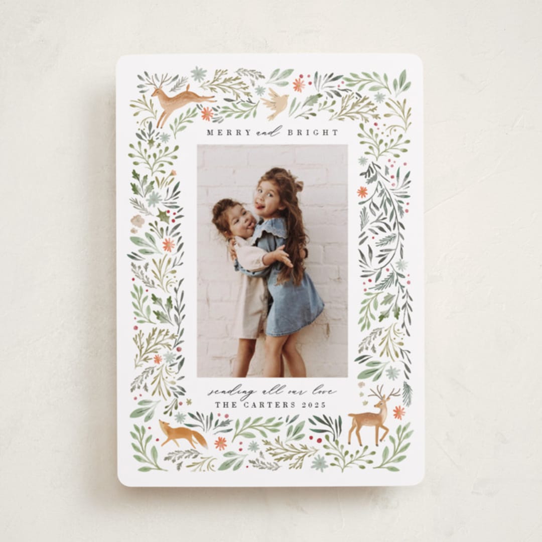 "Festive Woodland Forest" - Holiday Cards in Cypress by Hannah Williams - Front
