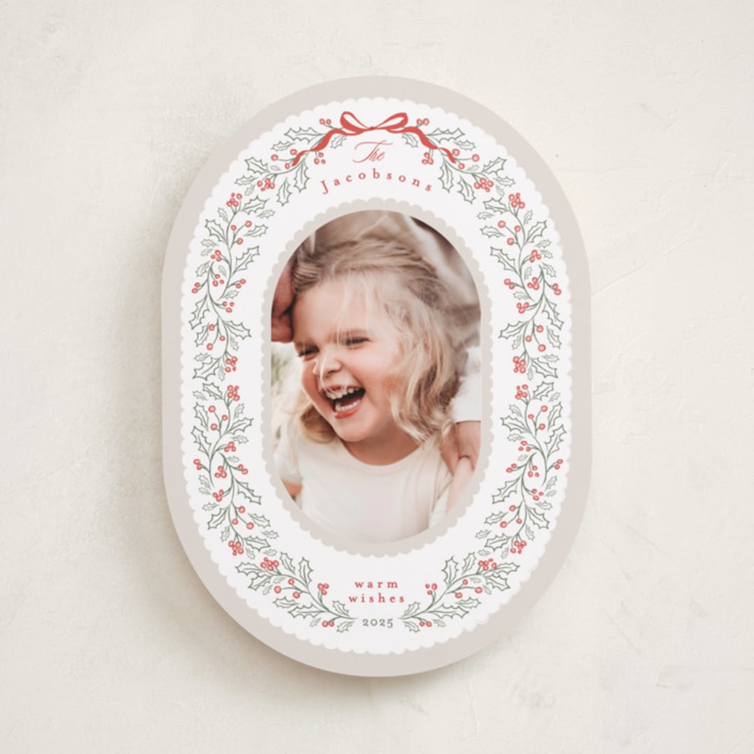 "Chantilly" - Holiday Cards in Dove by Karidy Walker - Front