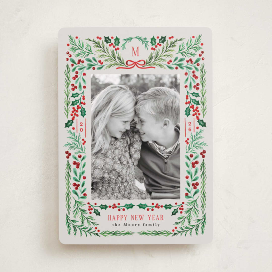 "Holiday Pines" - Holiday Cards in Festive by Alethea and Ruth - Front