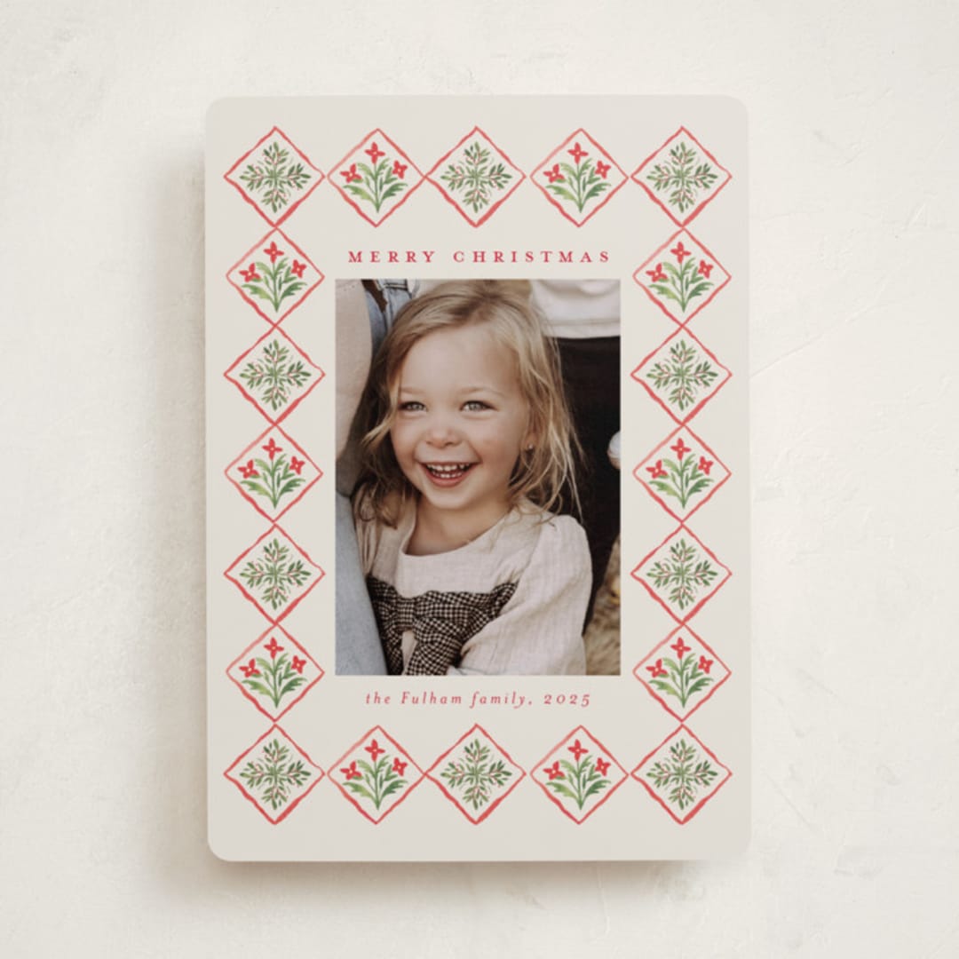 "Gretchen" - Holiday Cards in Ivory by Petra Kern - Front