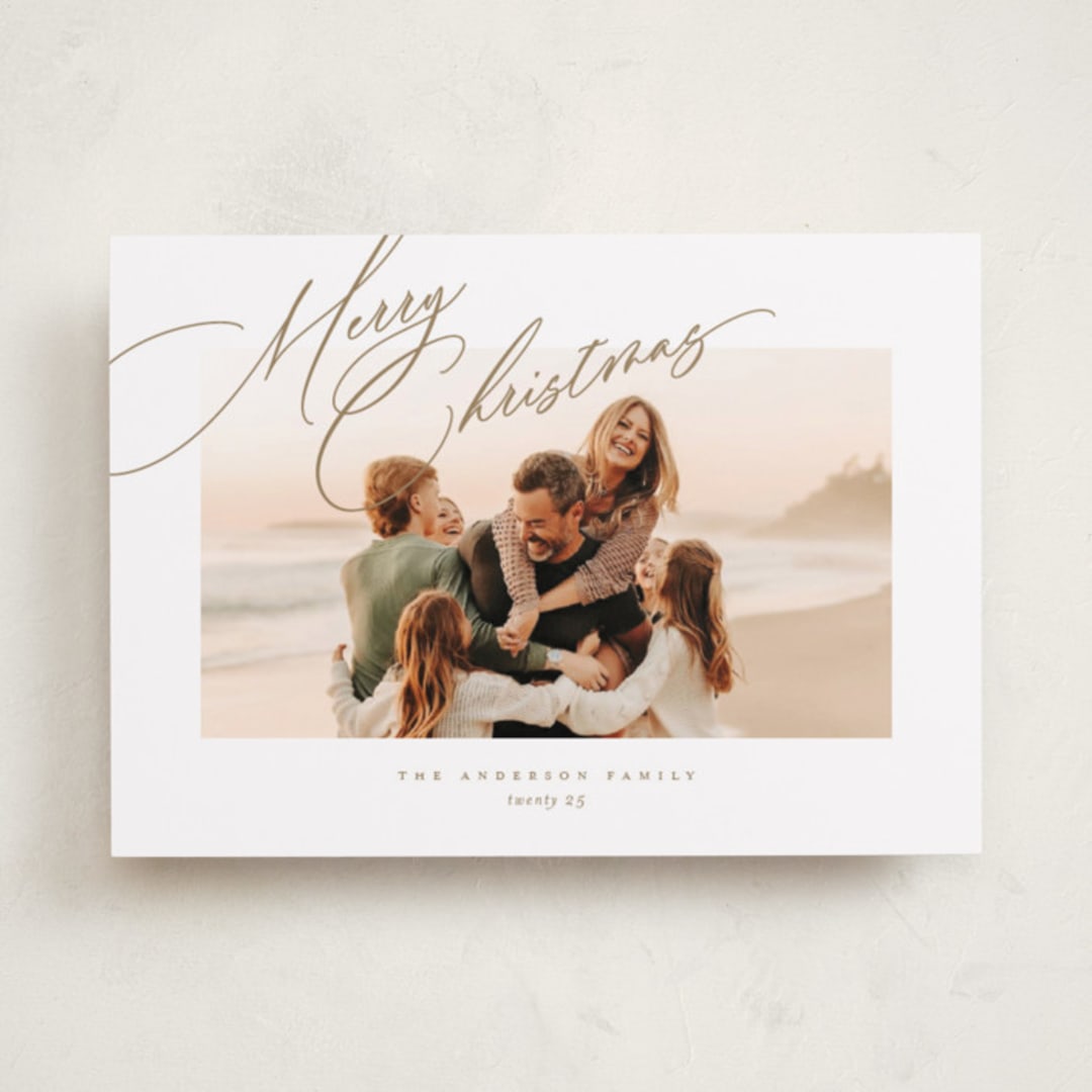"Topper" - Holiday Cards in Golden by Jessica Williams - Front