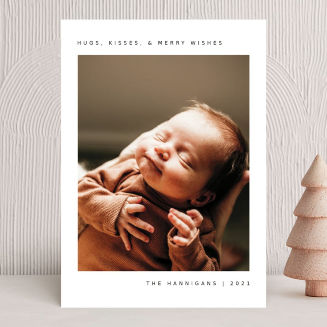 "Wonderful Gift" - Holiday Cards in Shadow by Juneau Designs - Front