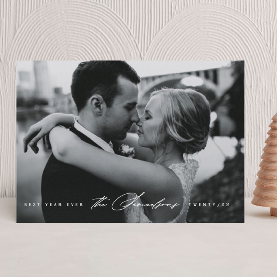 "VERY MERRIED" - Holiday Cards in Merry by Design Lotus - Front