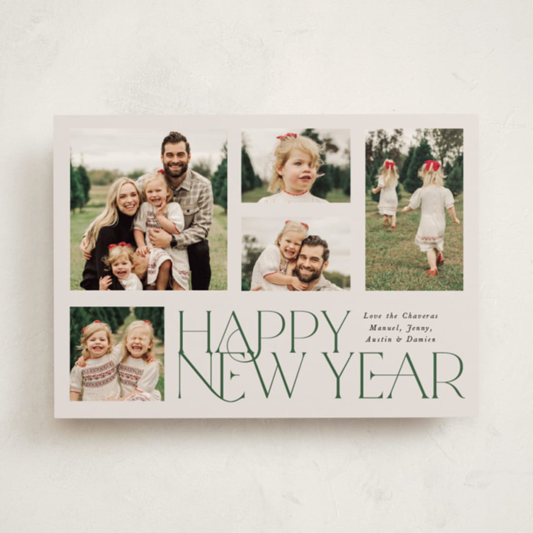 "It's a Wrap" - Holiday Cards in Pine by Ellis - Front