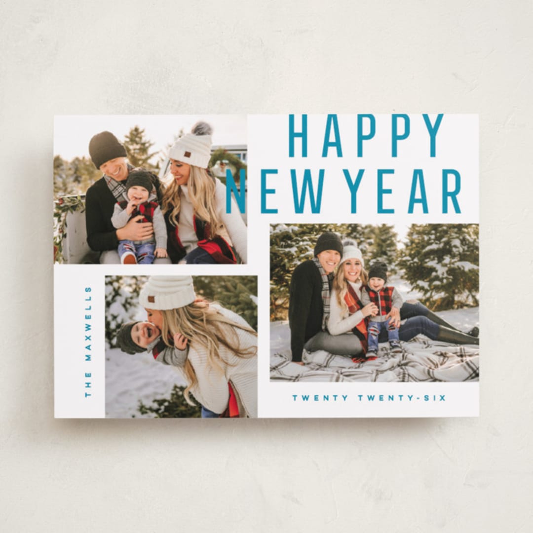 "Telluride" - Holiday Cards in Wintermint by Kristie Kern - Front