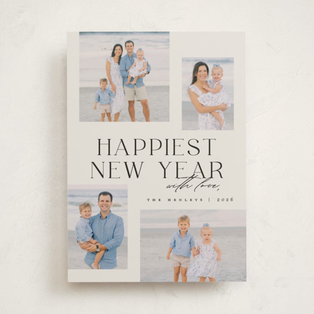 "signed with love" - Holiday Cards in Cookies & Cream by Carolyn Nicks - Front