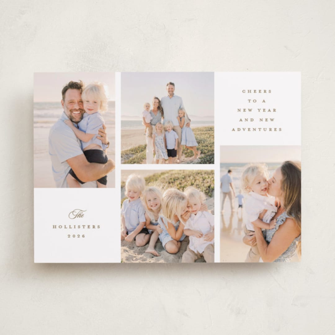 "The Essence" - Holiday Cards in Caramel by Kristie Kern - Front