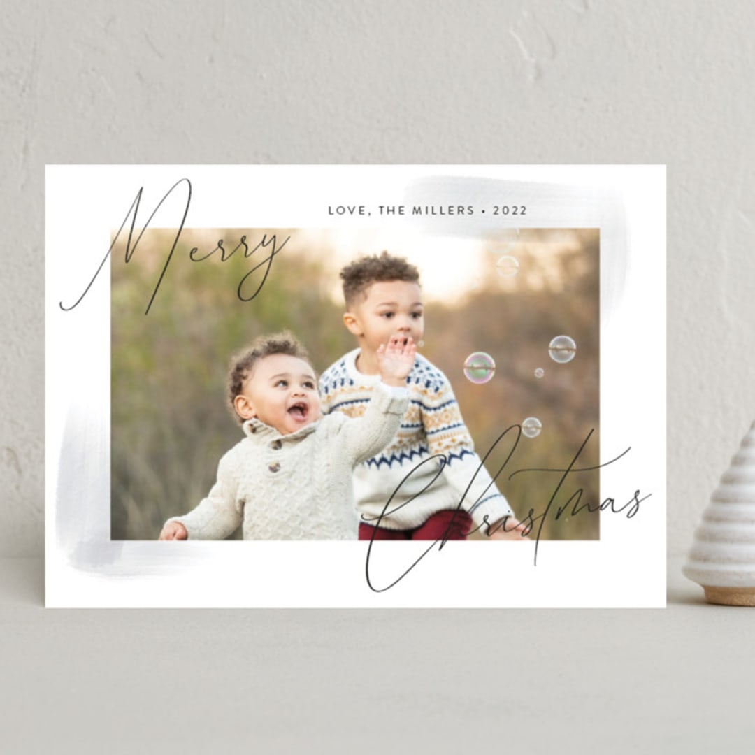 "Sheer Wash" - Holiday Cards in Ink by Nicoletta Savod - Front