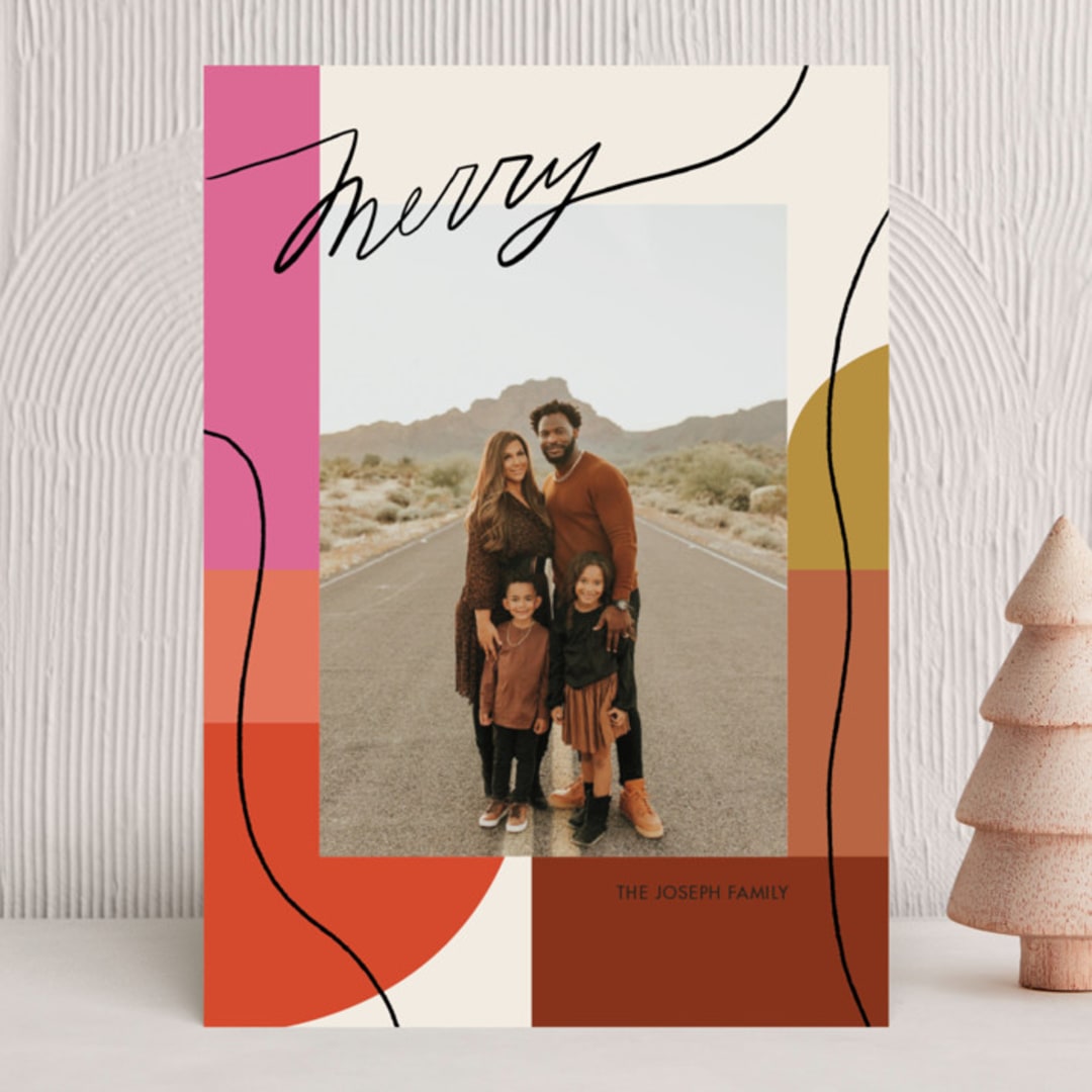 "Rainbow Line" - Holiday Cards in Candy by Meg Gleason - Front