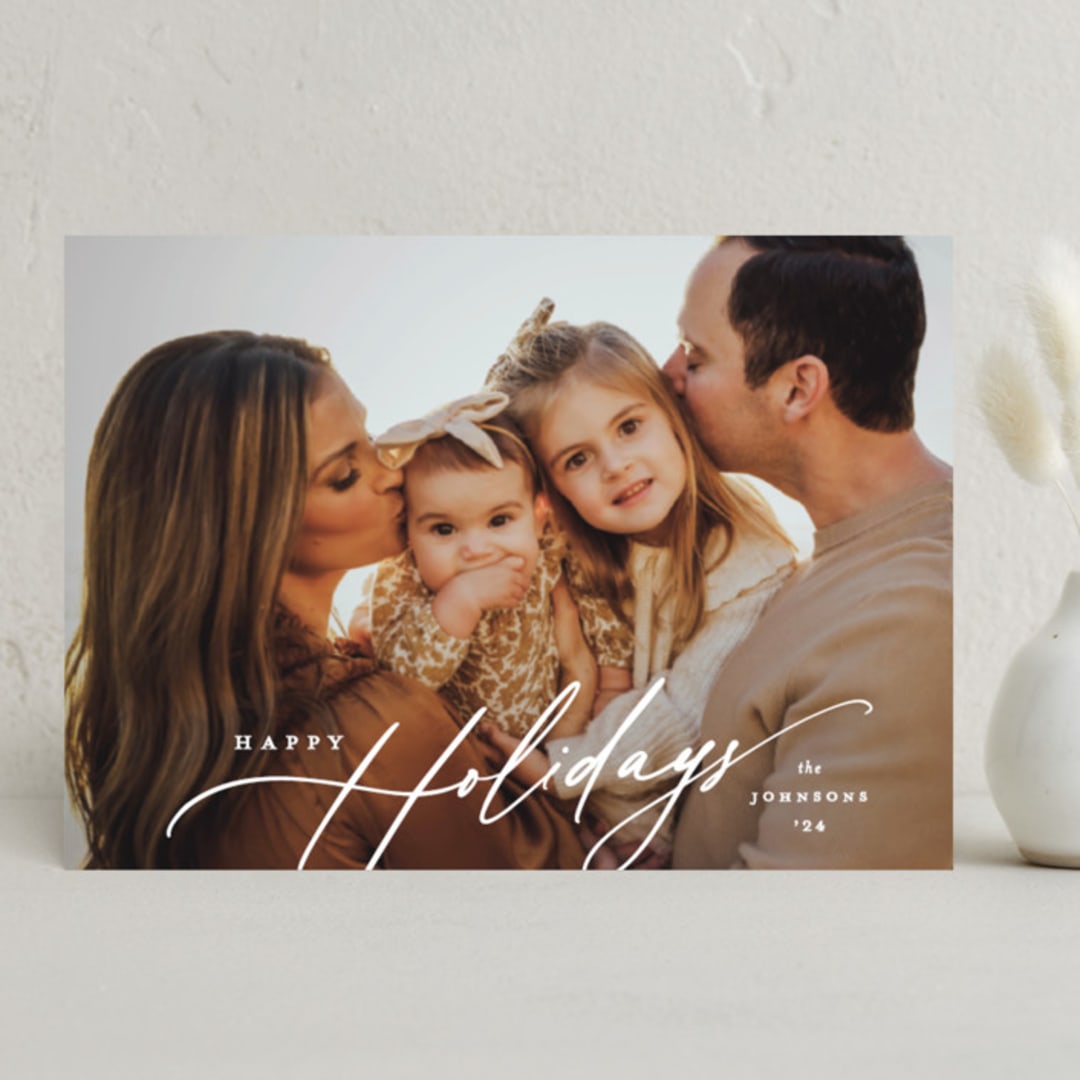 "pure bliss" - Holiday Cards in Cotton by Carolyn Nicks - Front