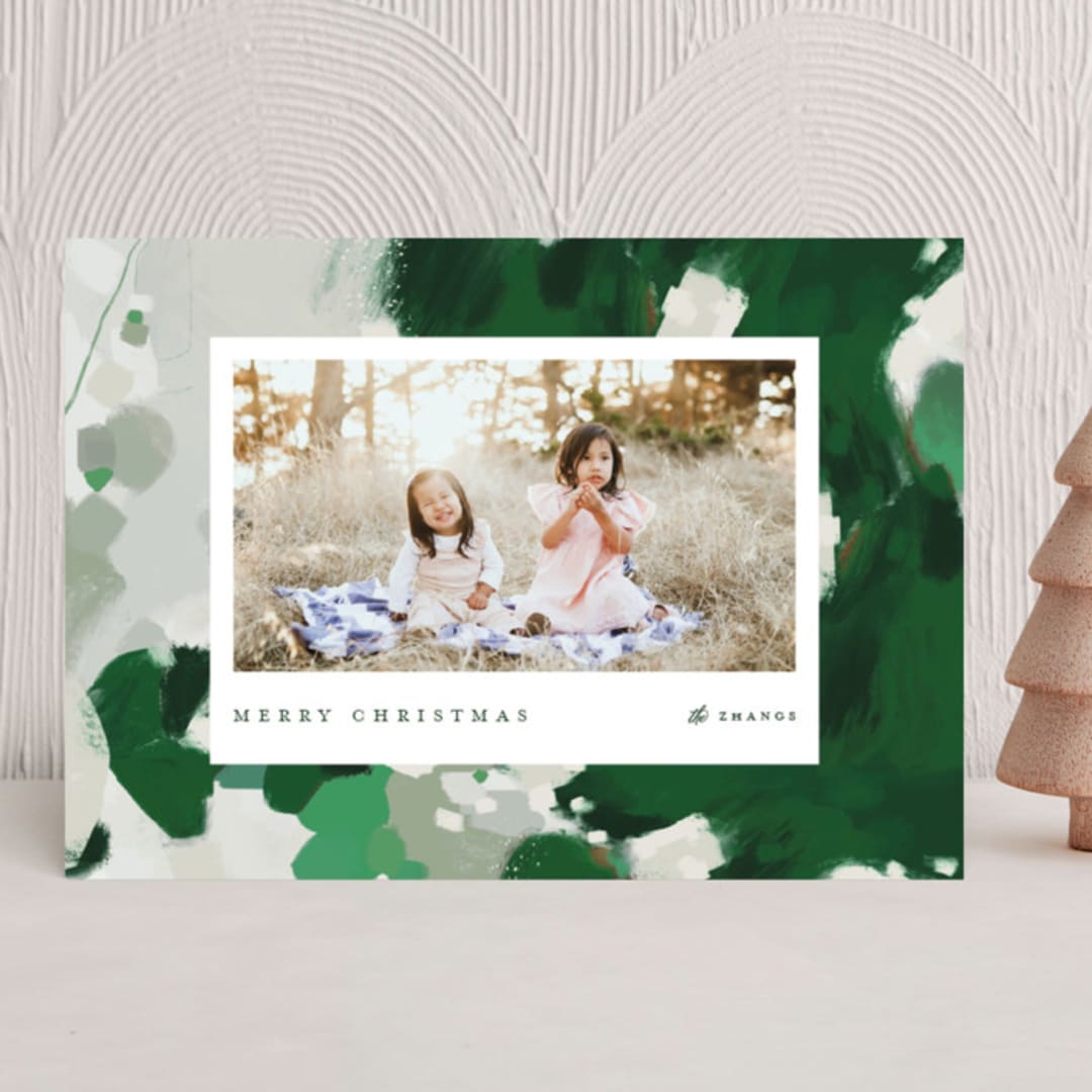 "Blithely" - Holiday Cards in Shamrock by Alaina Cherup - Front