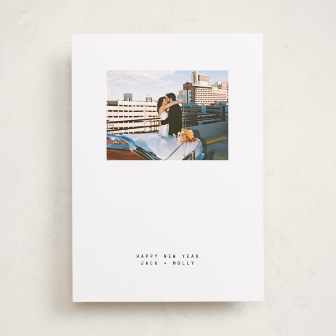 "max" - Holiday Cards in Coal by JoAnn Jinks - Front