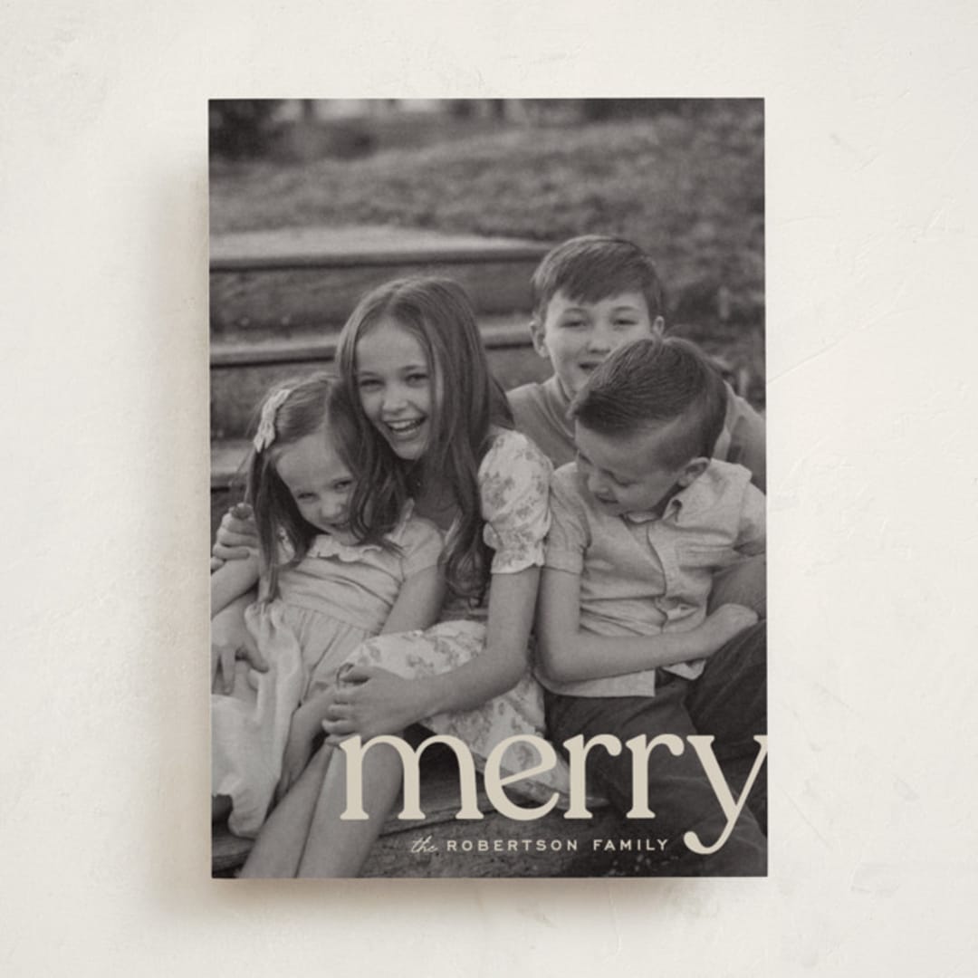 "cropped" - Holiday Cards in Cream by Ellen Schlegelmilch - Front