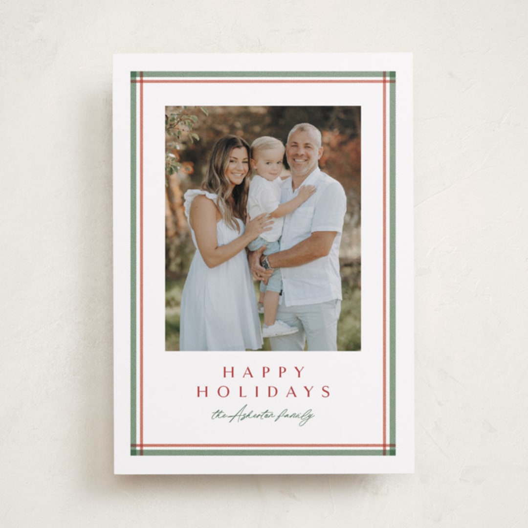 "Trim" - Holiday Cards in Garland by Lea Delaveris - Front