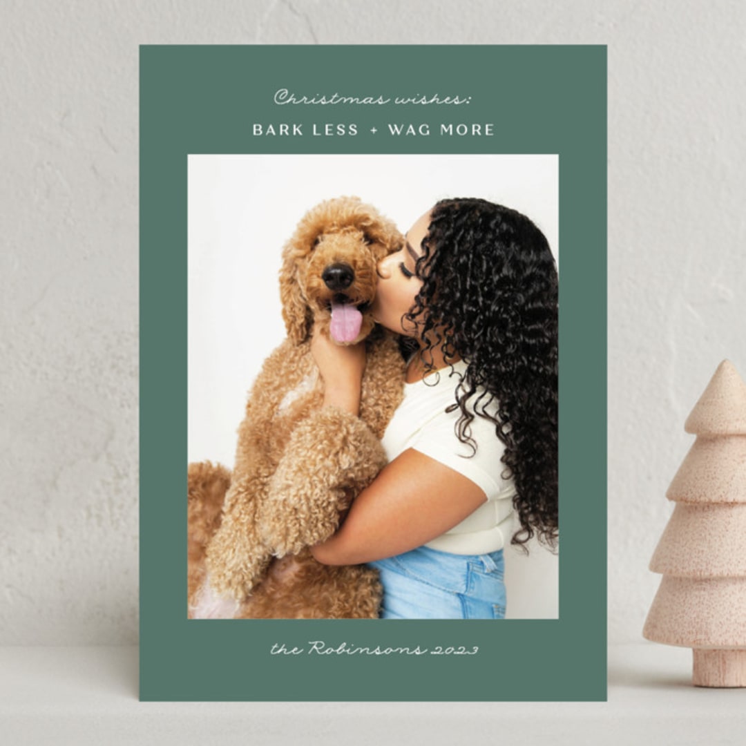 "Simple Wishes" - Holiday Cards in Pine by Kate Ross - Front