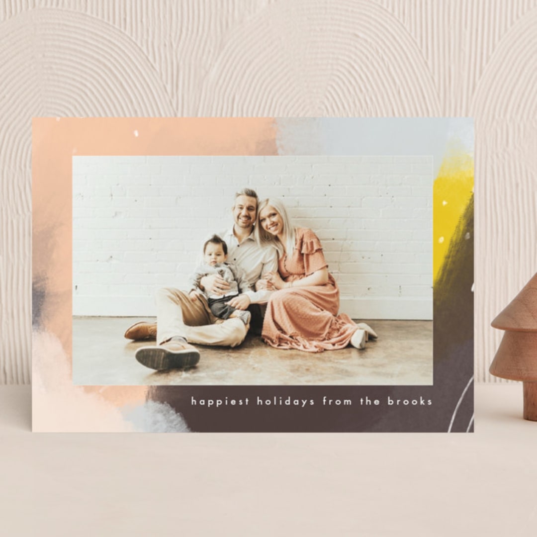 "Painterly Palette" - Holiday Cards in Earth by Lindsay Megahed - Front