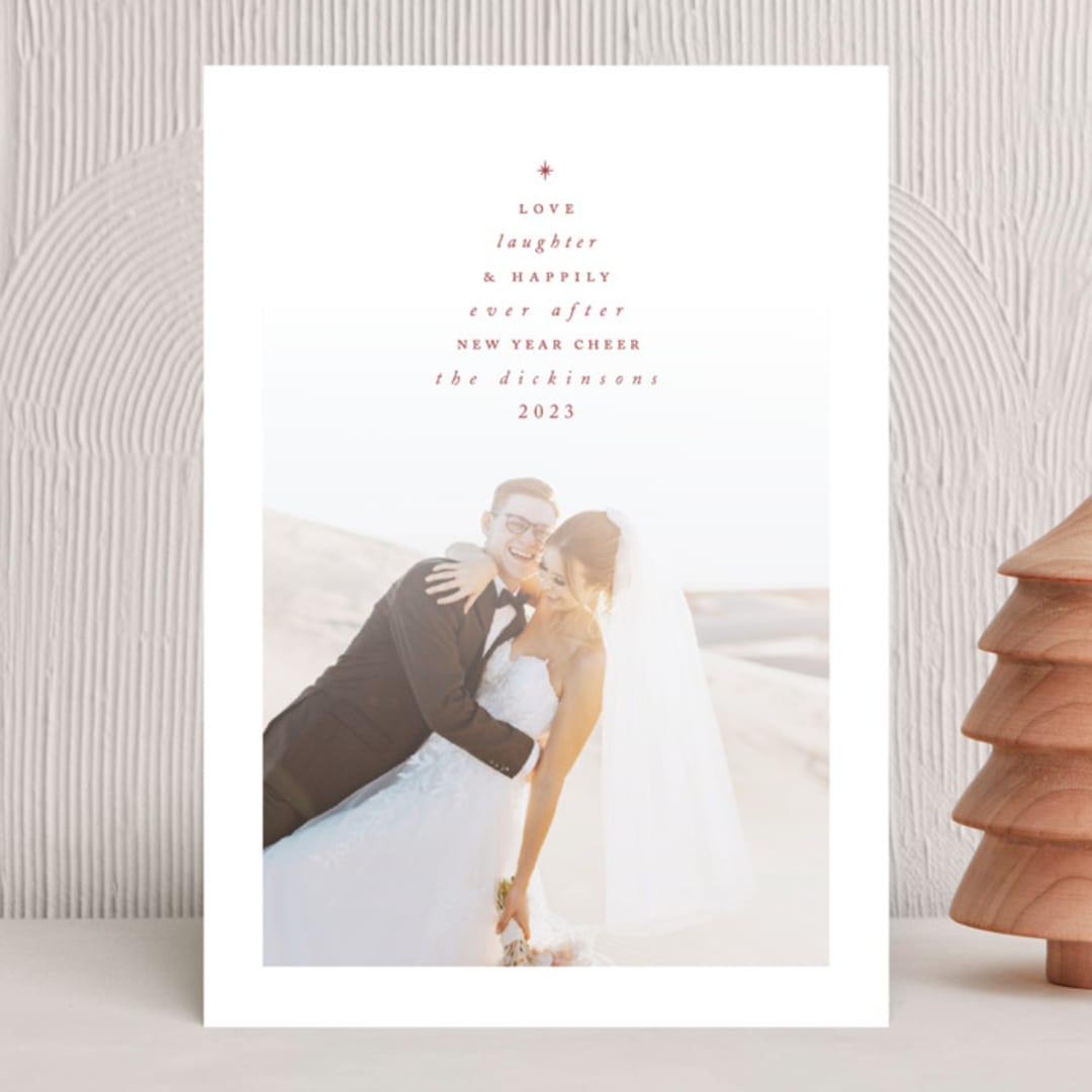"Love & Laughter" - Holiday Cards in Holly by Paden Gillette - Front