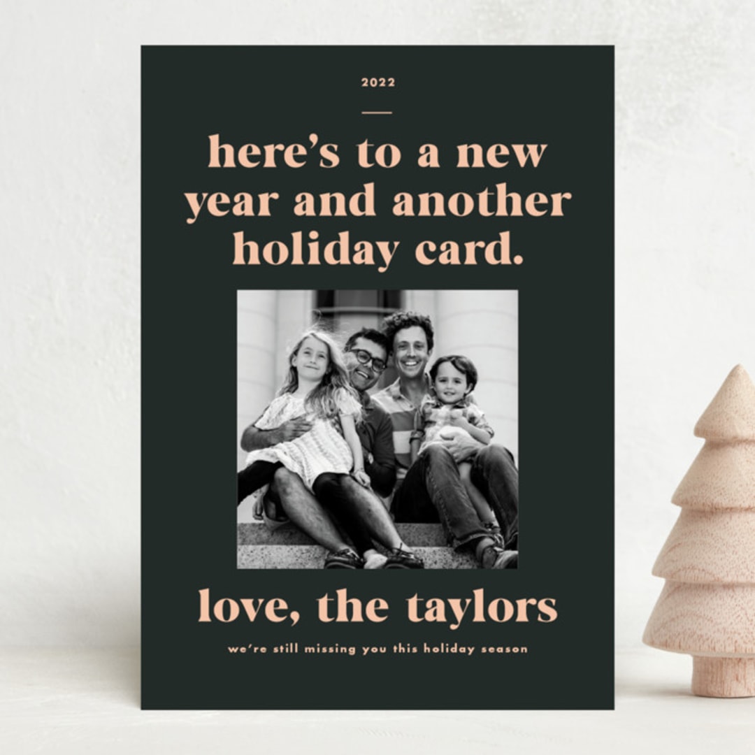 "annex" - Holiday Cards in Vetiver by Jennifer Lew - Front