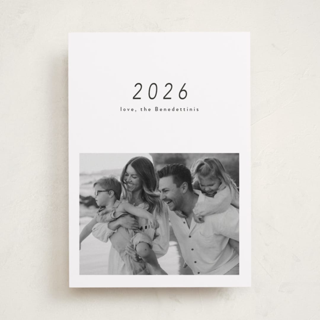 "Aera" - Holiday Cards in Charcoal by Lucrecia Caporale - Front