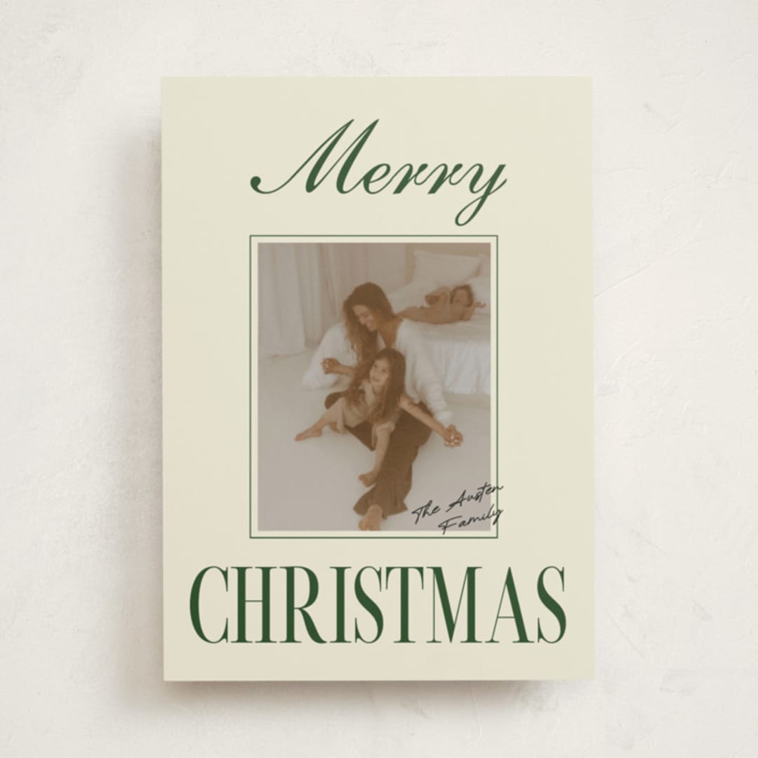 "A Classic Christmas" - Holiday Cards in Juniper by Helena Vitto - Front